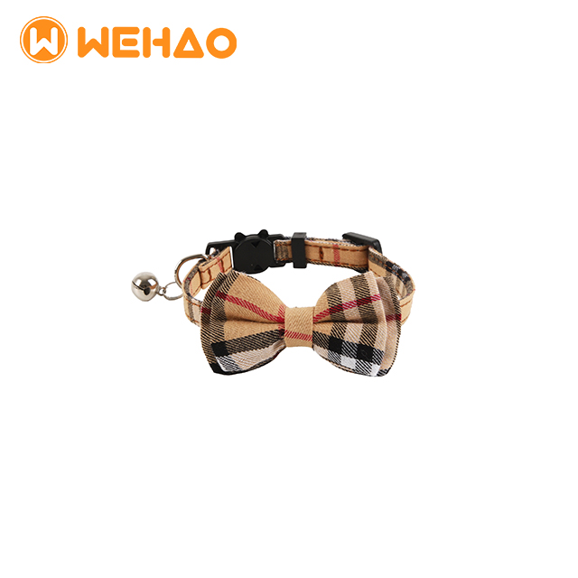 Wehao Plaid Cathaway Cat воротник с Bow Bell