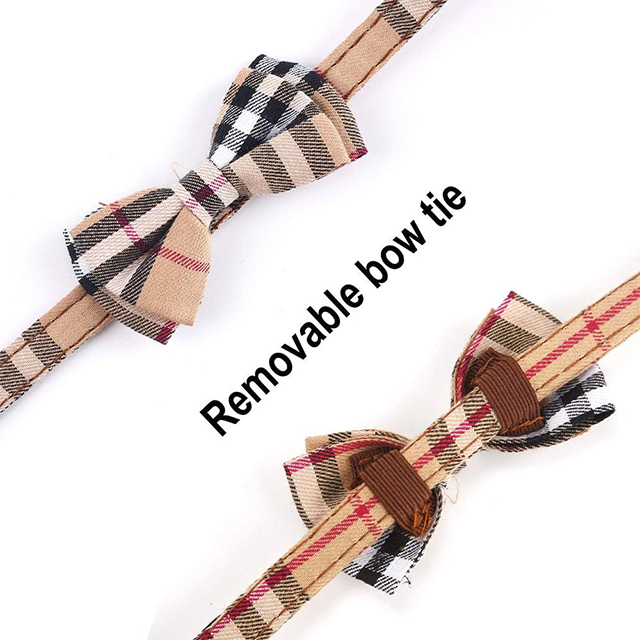 Wehao Plaid Cathaway Cat воротник с Bow Bell